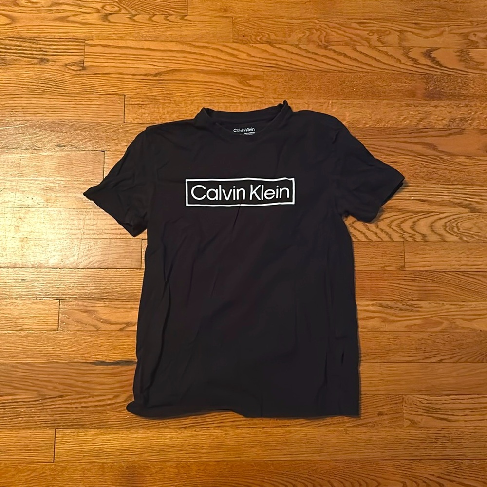 Calvin Klein black t-shirt with White logo